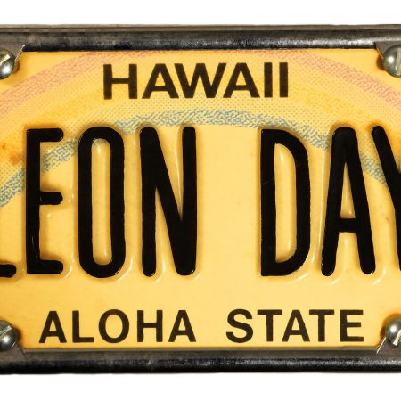 0036-HI Leon Day License plate